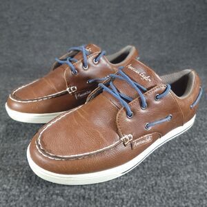AMERICAN EAGLE Mens 6  Boat Deck Shoes Brown Leather Lace up